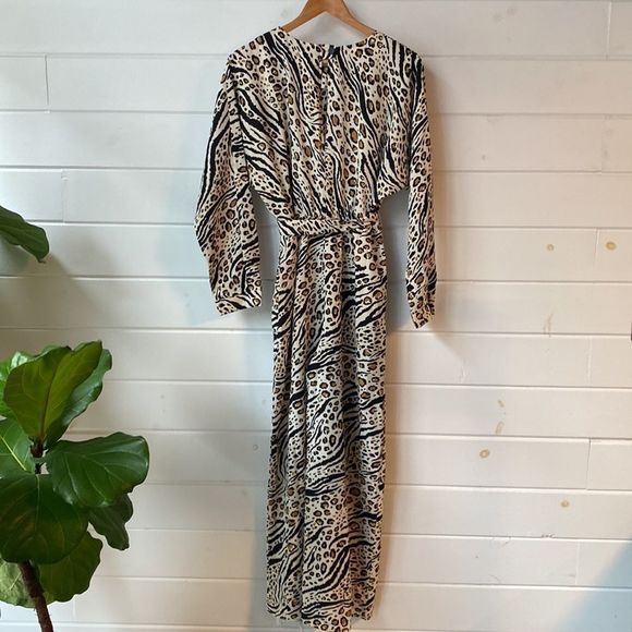 NWT ASOS Animal Print Wide Leg Jumpsuit - Picture 4 of 16